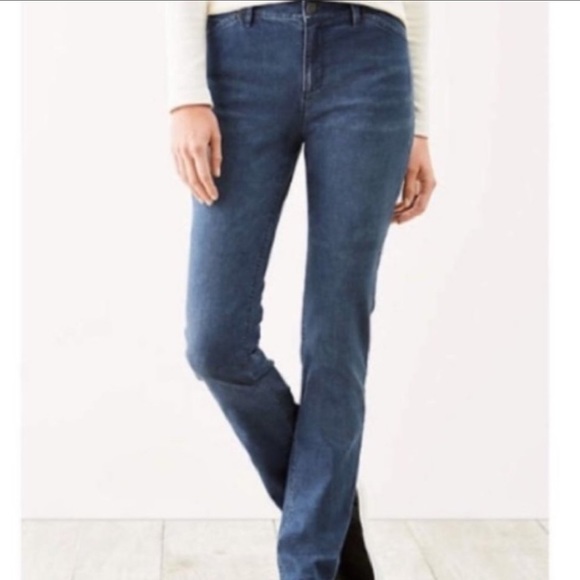 Fit Slim Leg Denim Jeans Size 